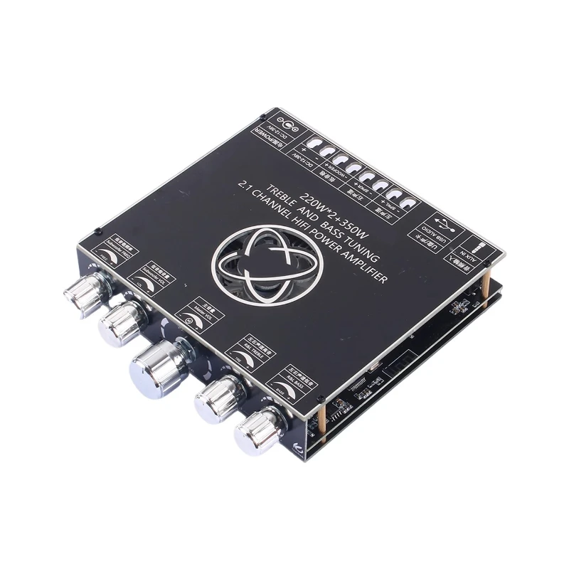 

TPA3251D2 Плата усилителя мощности Bluetooth 2,1-канальный модуль сабвуфера с высокими басами Аудиомодуль 220*2+350 Вт