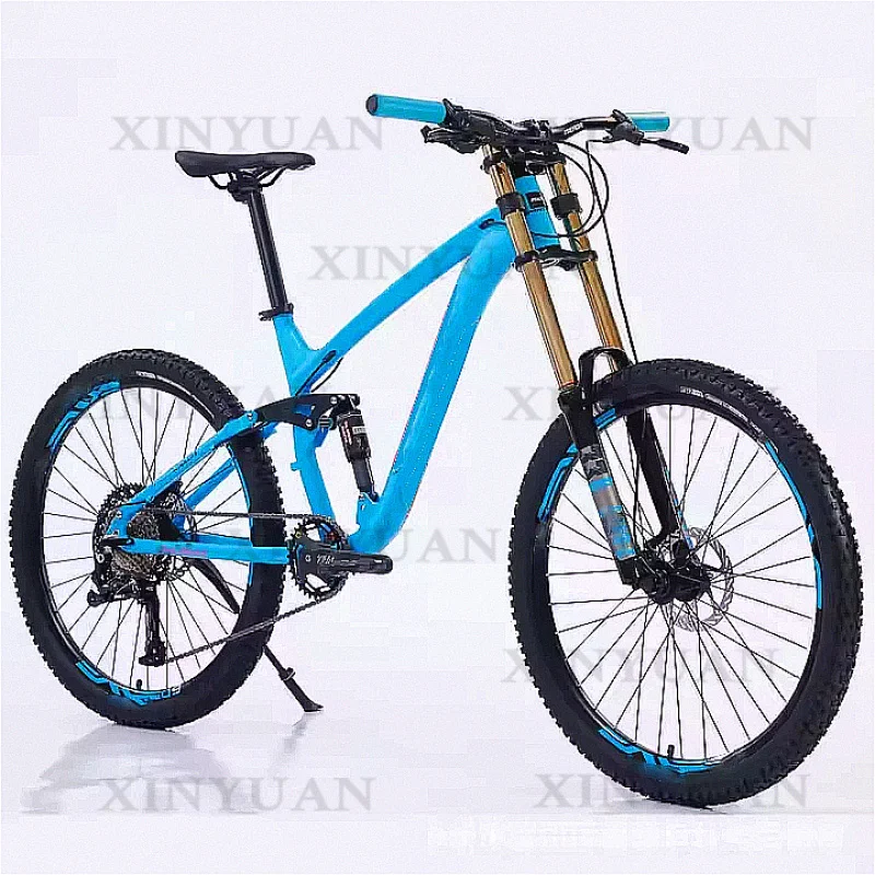 Mountain Bike, 26 Inch 24 Speed Disc Brake MTB Featuring Dual Suspension, Full Steel Frame and Aluminum Alloy Fork