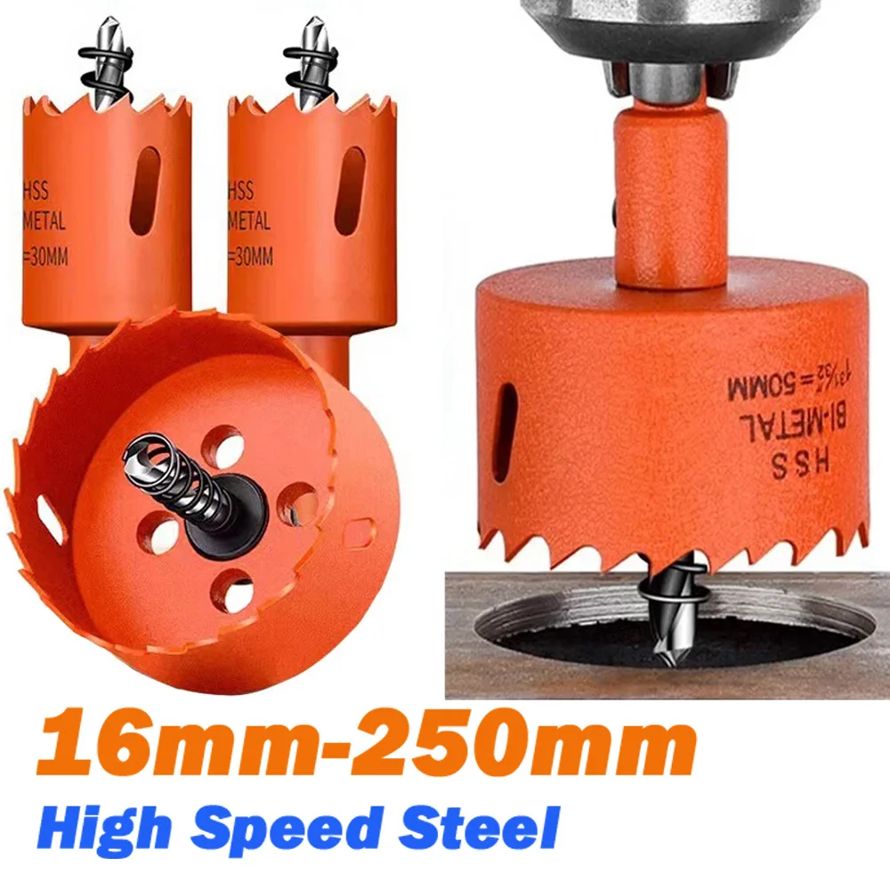 

1 шт. M42 HSS биметаллическая кольцевая пила 16 мм-250 мм сверло для сверления короны для металла, железа, алюминия, нержавеющей стали, инструменты для резки дерева
