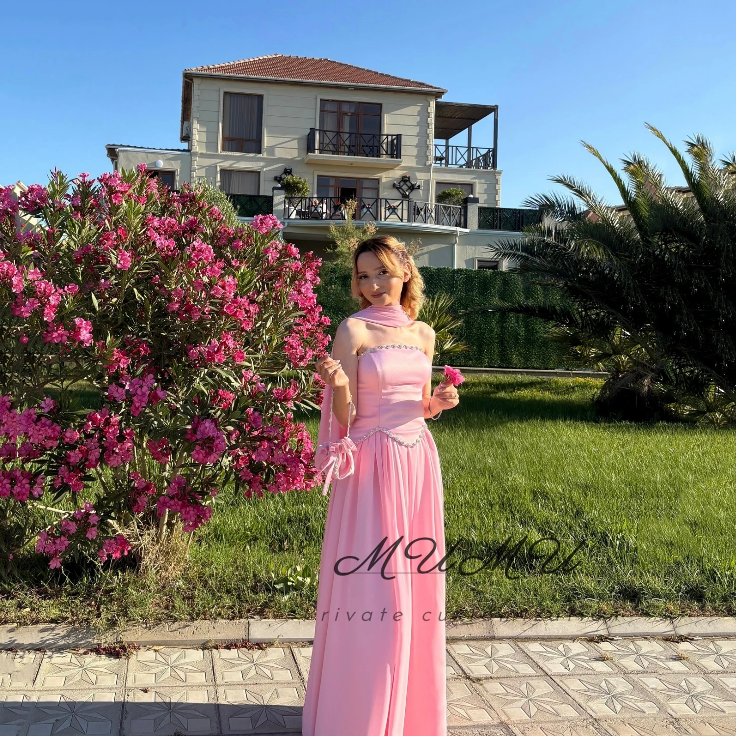 

MuMu Customized فساتين سهرة Evening Dresses Woman Elegant Wedding Party Dresses Платье Вечернее Pink Dresses Birthday Dresses