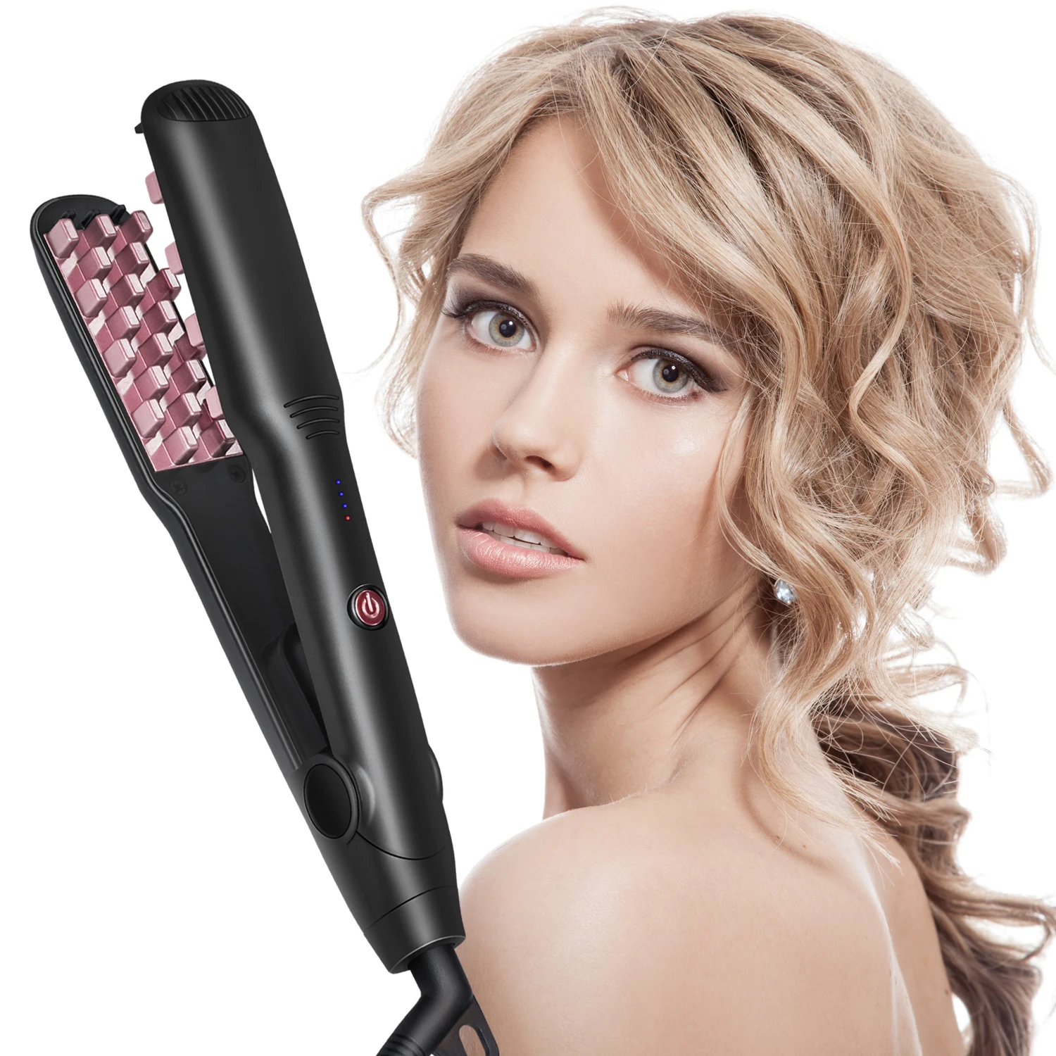 Professional Volumizing Ceramic Hair Iron Classic Hair Volumizing Iron Corrugated Hair Curler Fluffy Curling Iron Styler