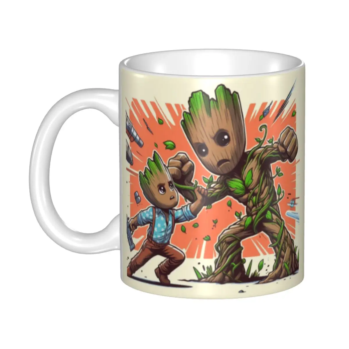 كوب قهوة شخصي من Guardians Of The Galaxy I AM GROOT Monster، أكواب شاي حليب سيراميك ذاتية الصنع