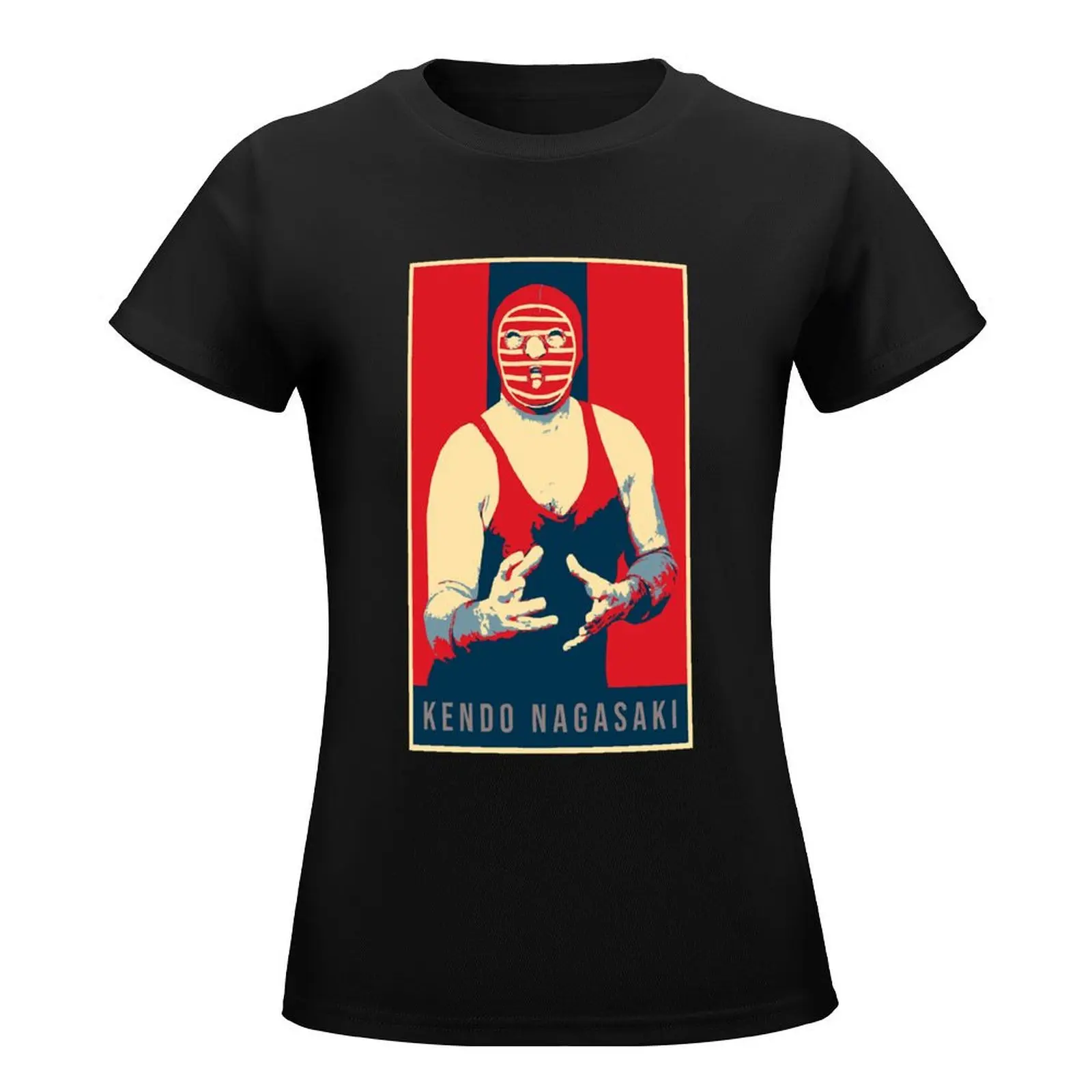 Kendo Nagasakiwrestler Illustration pop art T-Shirt hippie clothes summer tops plus size tops cat shirts for Women