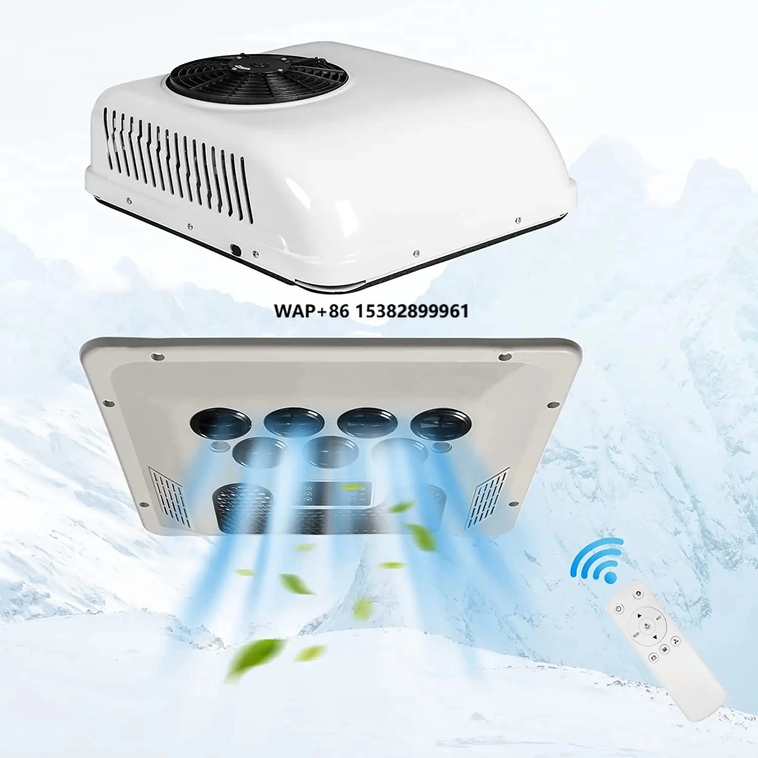 

Okyrie Auto Parts Mini Truck Roof Air Conditioner System 12v/24v/48v Electrical Car Parking A/C with Cooling & Heating Features