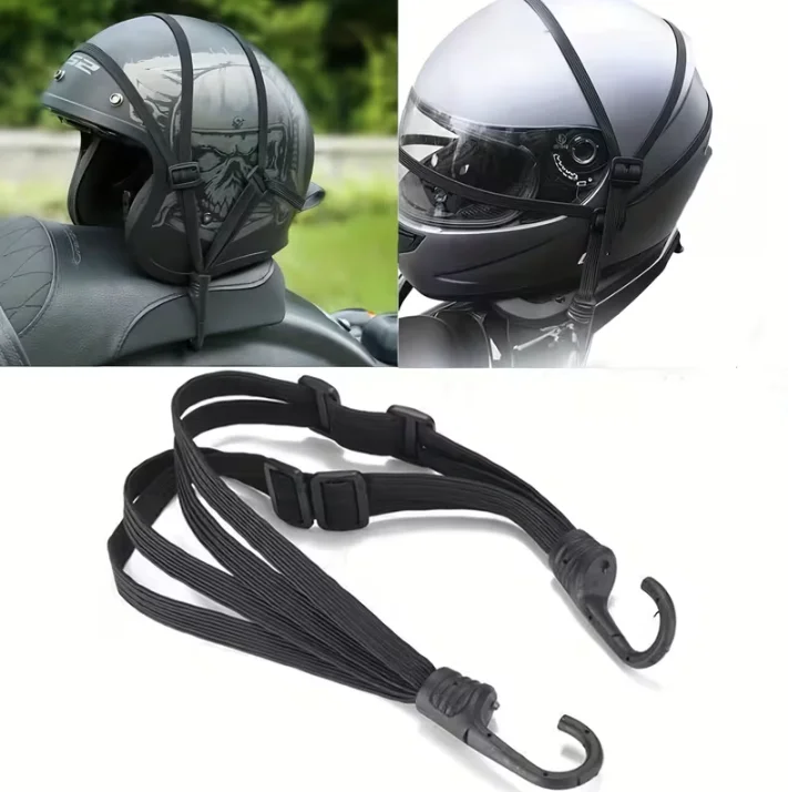 Retractable Adjustable Buckle Luggage Cartons Bundle Rope Multifunctional High Elasticity Motorcycle Bicycle Helmet Fixed Strap