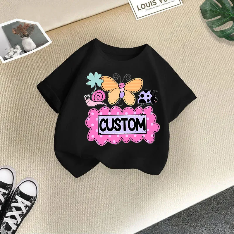 2026Summer fashion girls' T-shirts for 2026: new designs with short sleeves or half-sleeves, stylish and trendy for young girls.