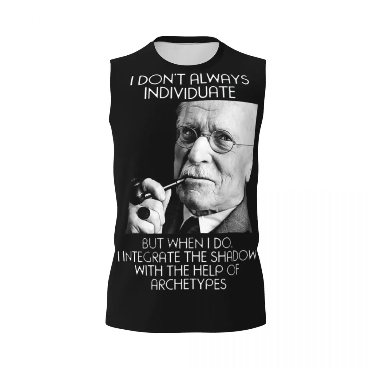Carl Jung - Individuate 2 Men Printed Sleeveless T-shirt Casual Hip Hop Street Style Beach Holiday Tank Tops