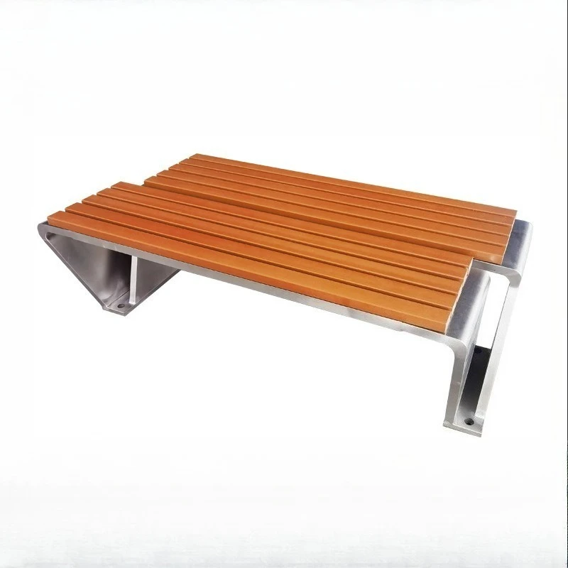 Outdoor park  stainless steel anti-corrosion plastic wood leisure seat outdoor square public waiting bench row  wholes