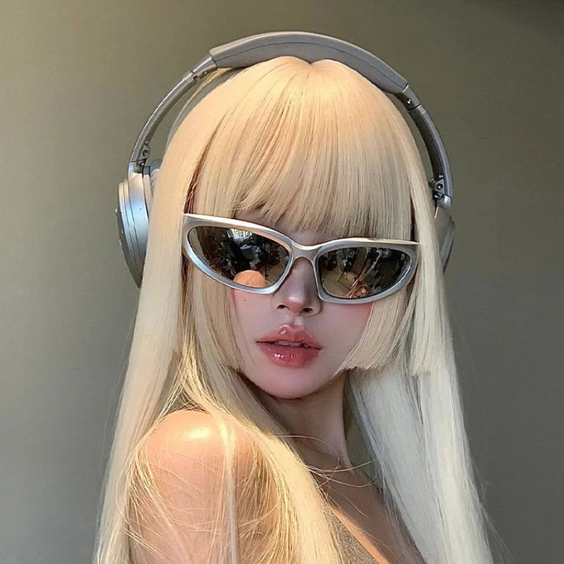 Cyberpunk Futuristic Cycling Sunglasses Trendy Millennial Hot Girl Street Outdoor Hiking Eyewear Fashionable EyeglassAccessories