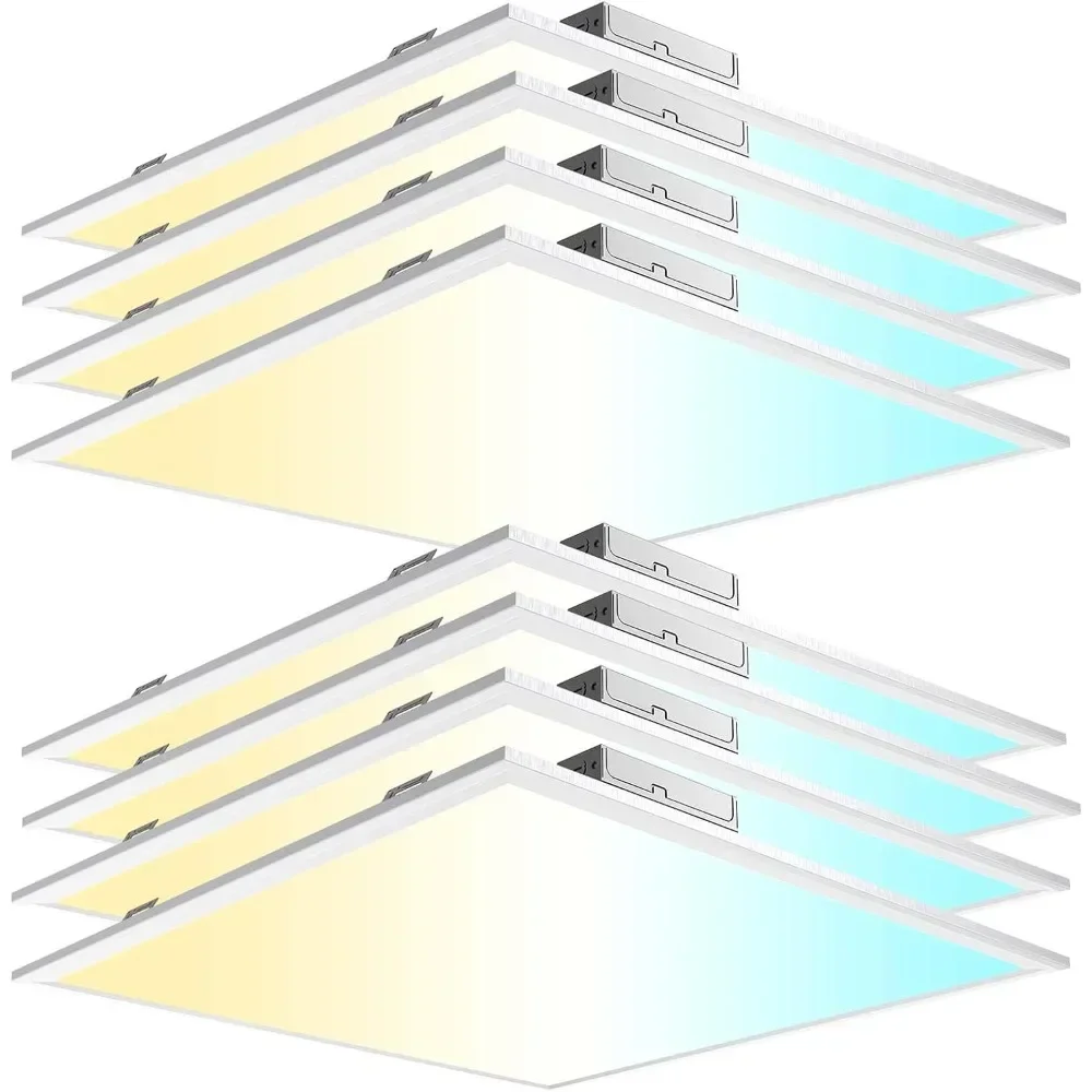 2x4 LED Drop Ceiling Light Fixture Flat Panel, 0-10V Dimmable, 3000K 4000K 5000K Switchable, 120-277V, ETL Listed, 36 Pack