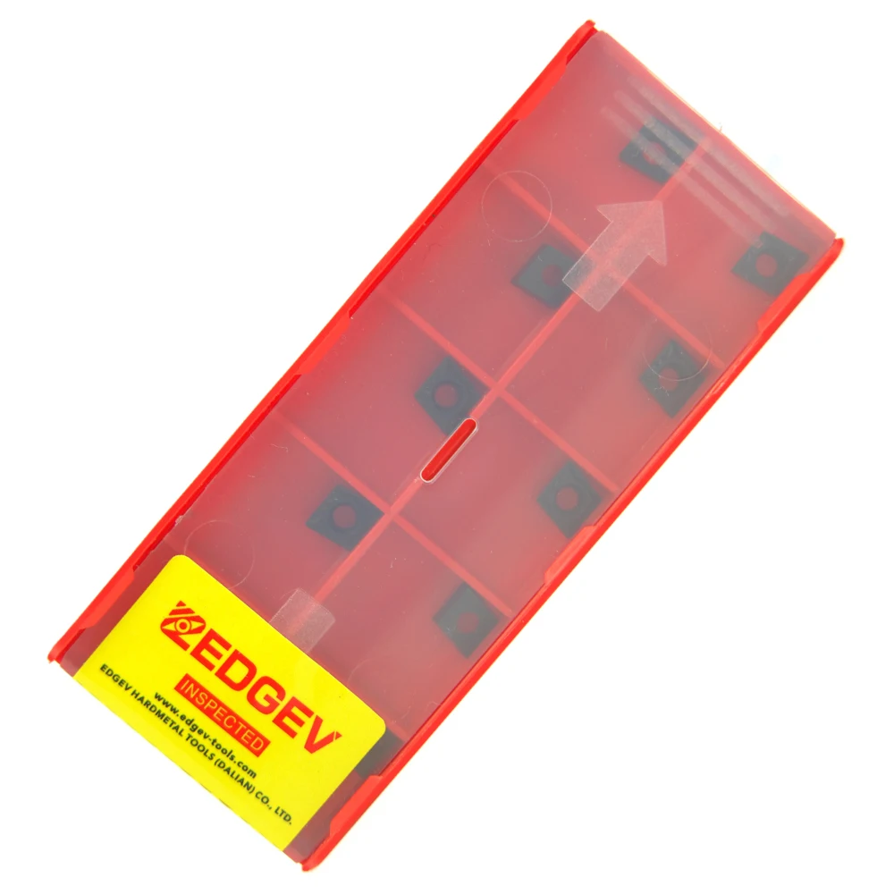 10 Chiếc Carbide Dạng CCMT060202 CCMT060204 CCMT09T302 CCMT09T304 CCMT120404 CCMT120408 Tiện Bằng Máy CNC Dụng Cụ Quay Rau Thép Không Gỉ