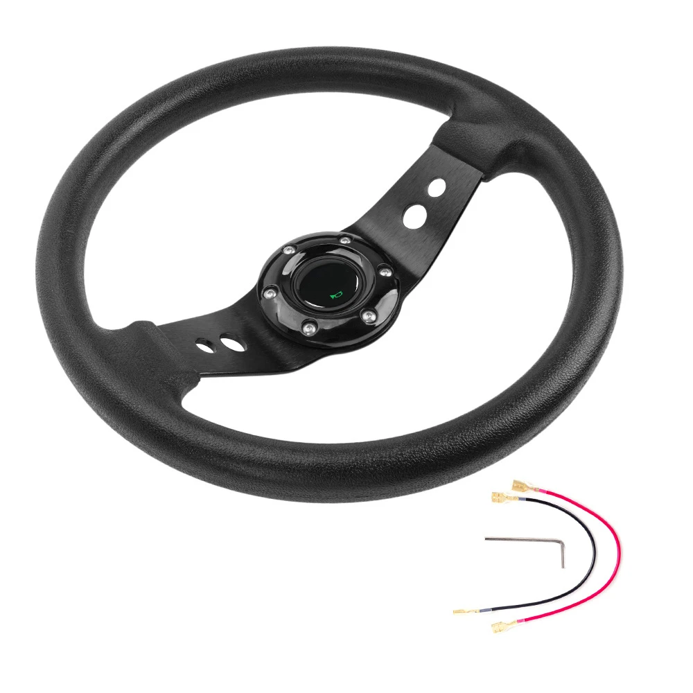 

Racing Games Car Racing Wheel 320mm Racing Wheel Aluminum Alloy Construction Classic Circular Design Easy Installation