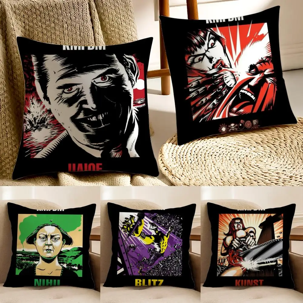 

Наволочка для подушки немецкой индустриальной рок-группы K-KMFDM, защита от пылевых клещей, декор для гостиной, дивана, подушка для комнаты