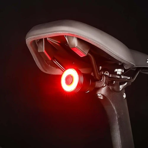 Luces traseras para bicicletas de montaña y carretera, luces de advertencia de alto brillo, luces con Sensor de freno inteligente, luces traseras para ciclismo al aire libre