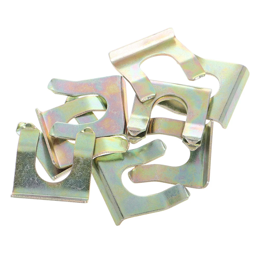 

20Pcs Automotive Pipe Clamps U Shaped Iron Brake Line Clips Secure Fuel Hose Retainer Heavy Duty Metal Clamp for Cars Trucks