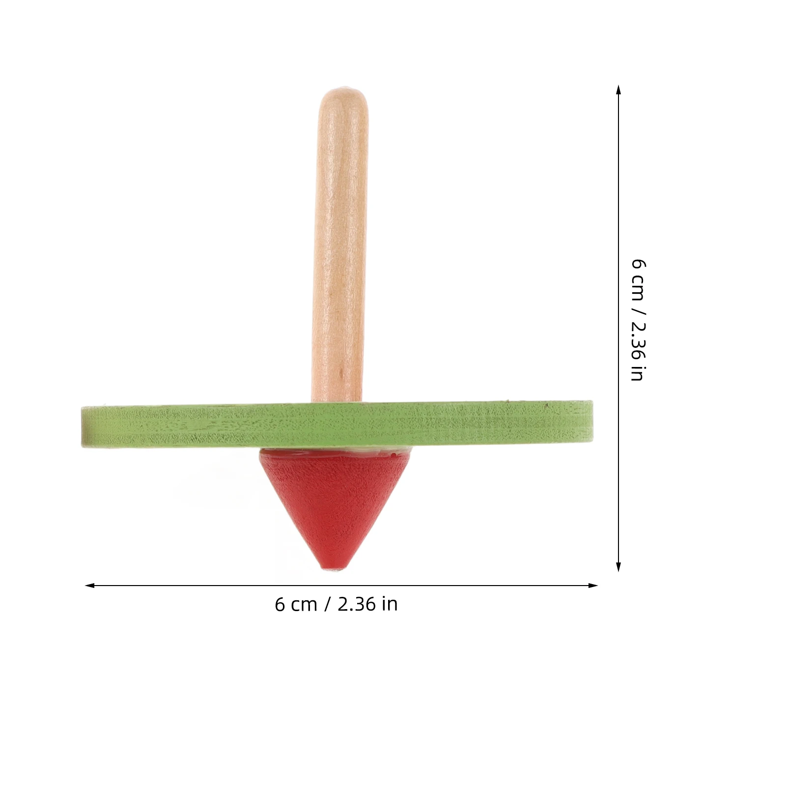 

4pcs Tops Colorful Gyroscope Peg Top Children'S Spinning Educational Toy Wooden Wooden Peg-Top Tops Spinning