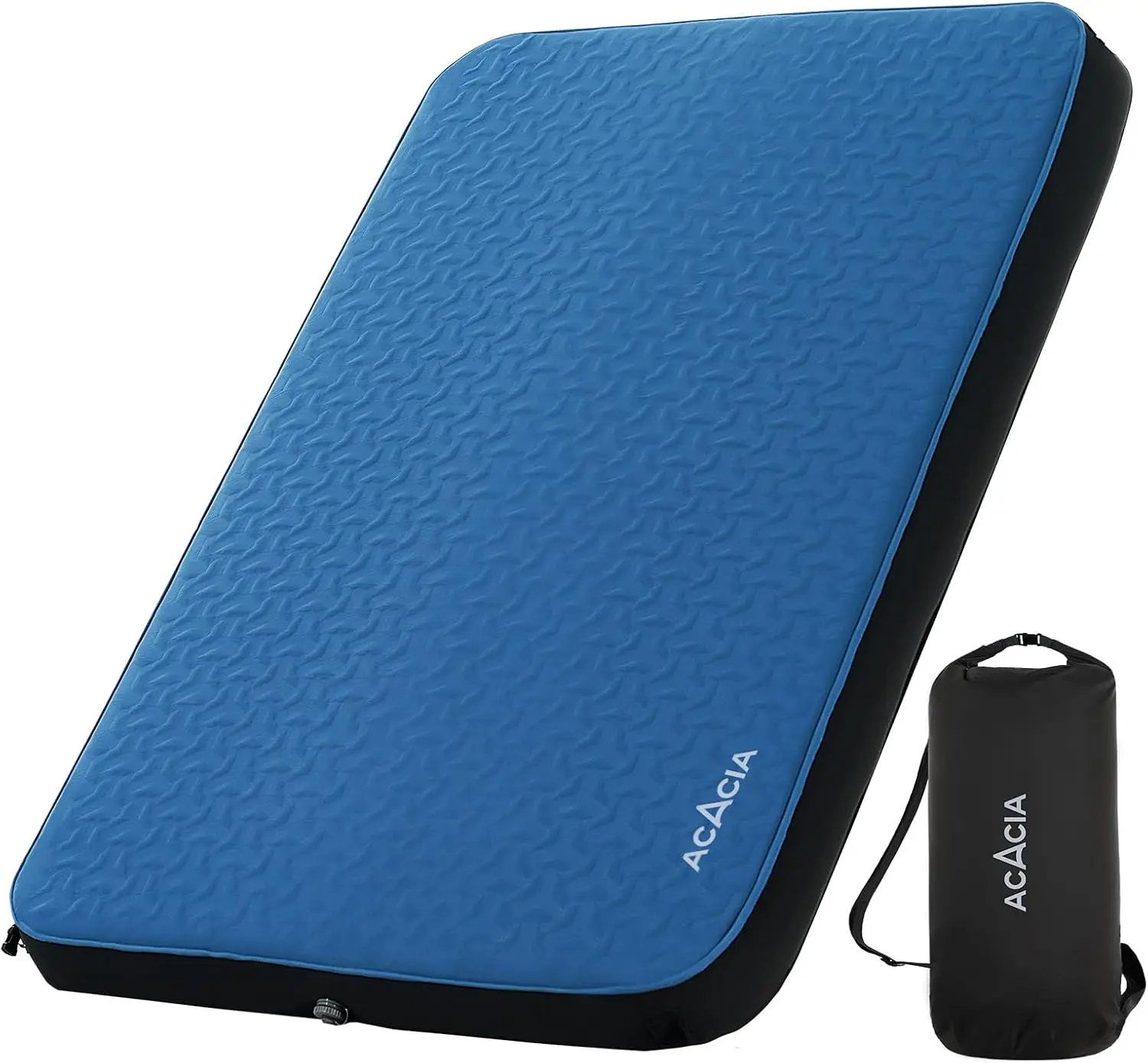 وسادة نوم سميكة ذاتية النفخ مقاس 4 بوصات بتصميم على شكل حرف Y، مرتبة تخييم خفيفة الوزن مع كيس مضخة، سهلة اللف للسفر & C #1