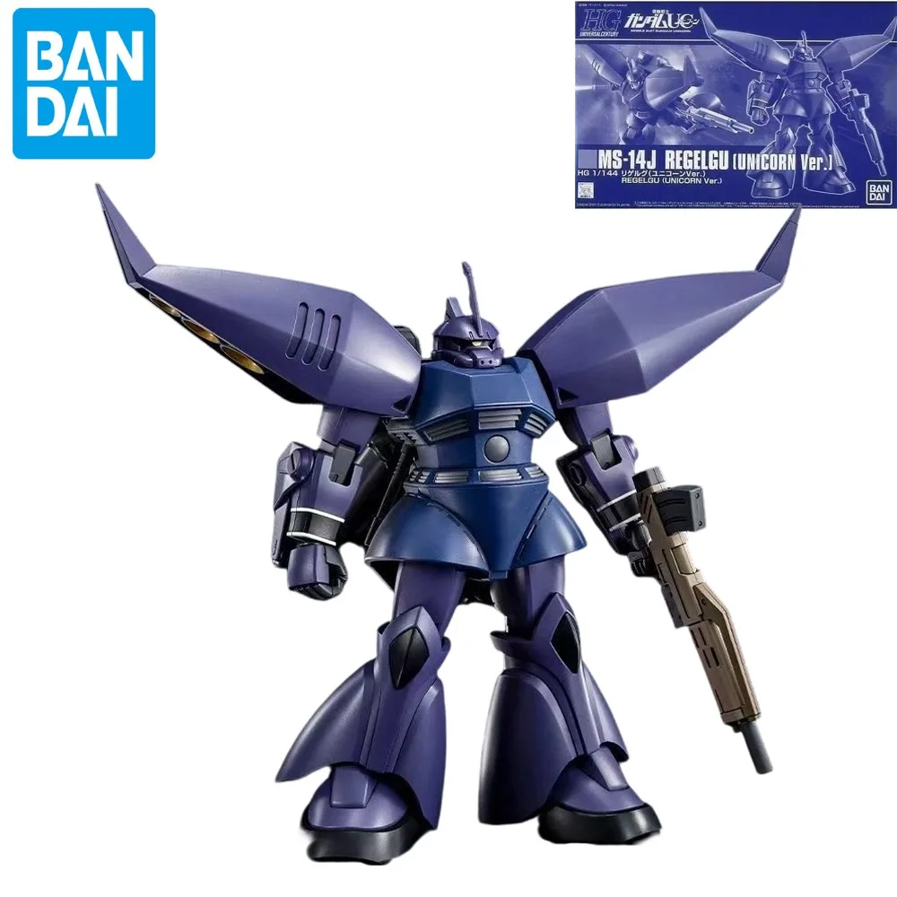 

В наличии BANDAI Original HG MS-14J REGELGU [УНИКРОНОВАЯ версия] GUNDAM аниме фигурка в сборе модель игрушки Коллекционные украшения подарок детям