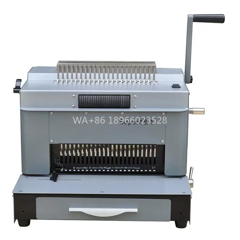 4 in 1 Multi-function Hole Punching 2:1 /3:1/4:1/5:1Comb and Calendar Punching and Comb Wire Spiral Coil Book Binding Machine