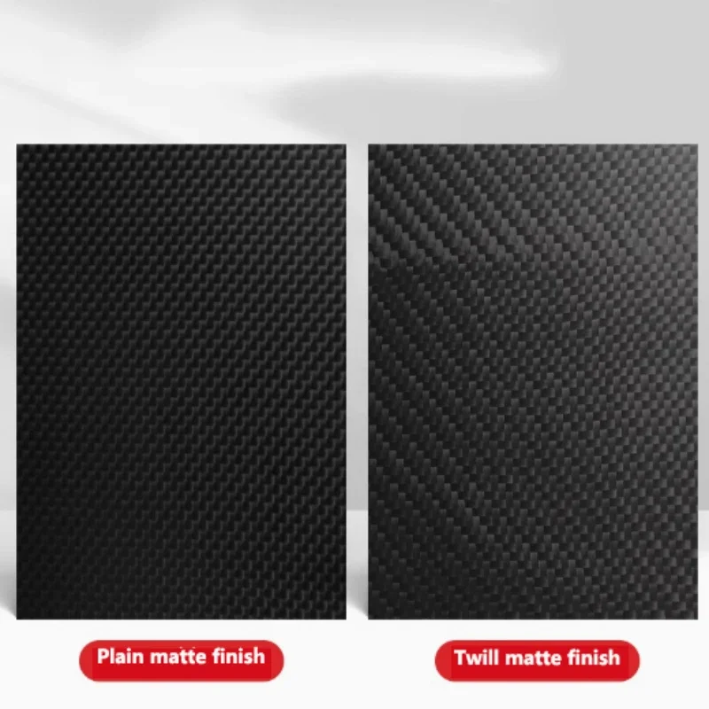 1-5pcs 0.2mm-0.8mm 3K Plain Glossy Matte Carbon Plate Panel Sheets High Composite Hardness Material Anti-UV Carbon Fiber Board