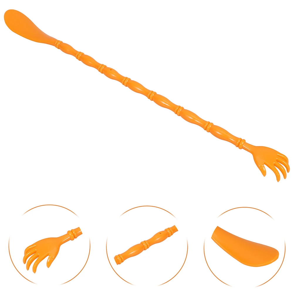 

2Pcs Long Stick Itchy Claw Shoe Self Back Scratcher Long Handled Shoe Horn Horn Dual-sided Tool Portable Plastic Massager
