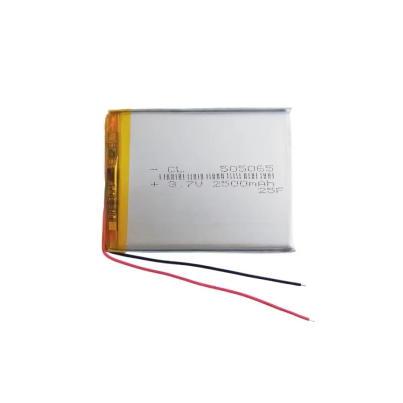505065 3.7 V 2500 mAh Lithium polymère LiPo batterie Rechargeable Li cellules pour PAD DVD E-book carnet de notes Bluetooth casque Mobile