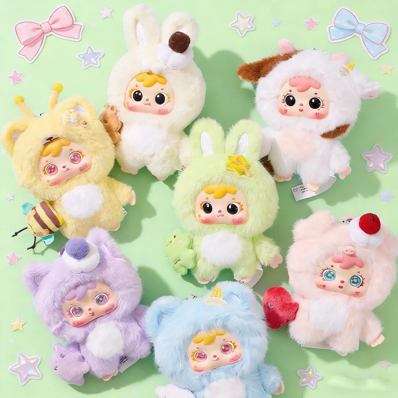 

Samuel Cute Q Version Cartoon Pet Plush Blind Box Dolls Hug Ice Cream Style Stuffed Toys Desktop Decor Collection Fun Gift