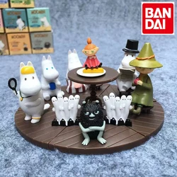 8pcs Moomins Action Figure Kawaii Muumi DIY Cartoon PVC Model Collectible Ornaments Birthday Gifts Children Kids Toys