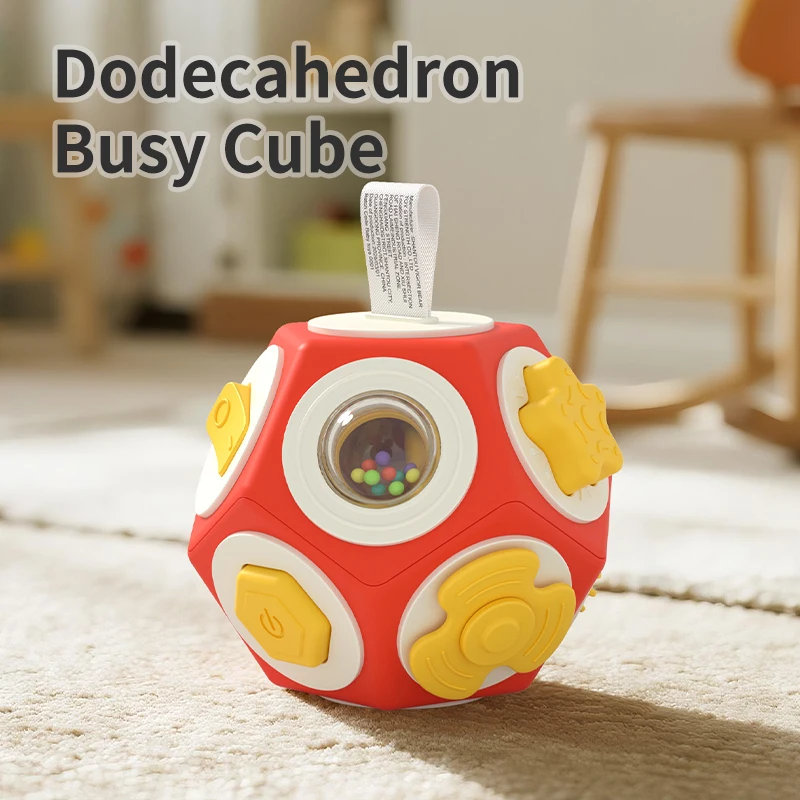 Sensory Toy Ball for Toddlers, Educational Ball for Early Childhood Development, Dodecahedron Grasping Ball, Baby Early Learning