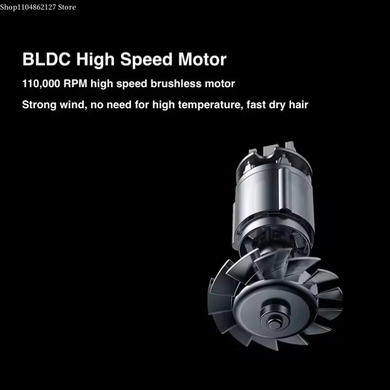 Non-bladed hair dryer - High power, silent, constant temperature, negative ion hair care, high-speed hair dryer for home use