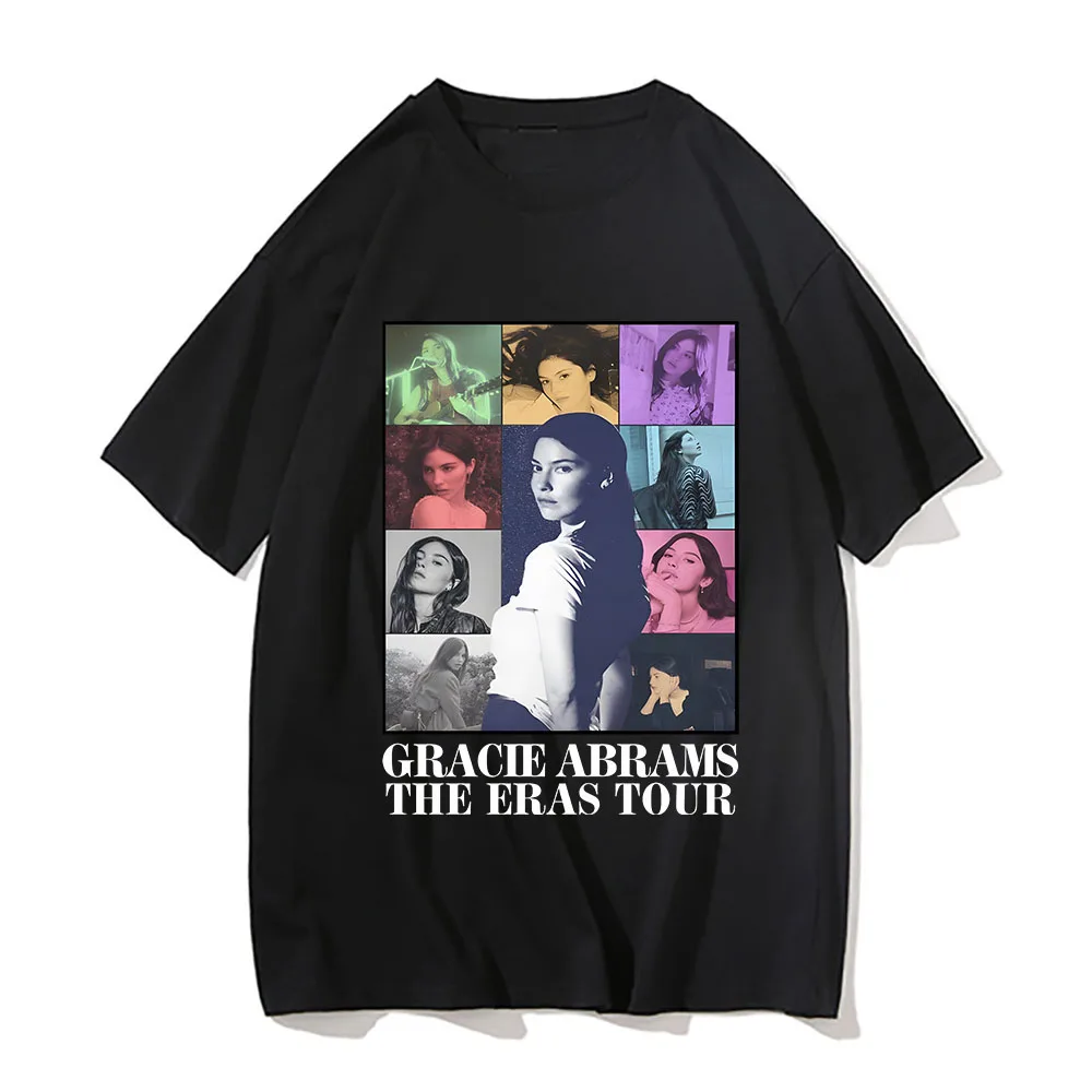 Gracie Abrams The Eras Tour Tee-shirt Men Women Print Cotton T Shirt Hip Pop Vintage 90s Short Sleeve Tshirt Oversized T-shirts