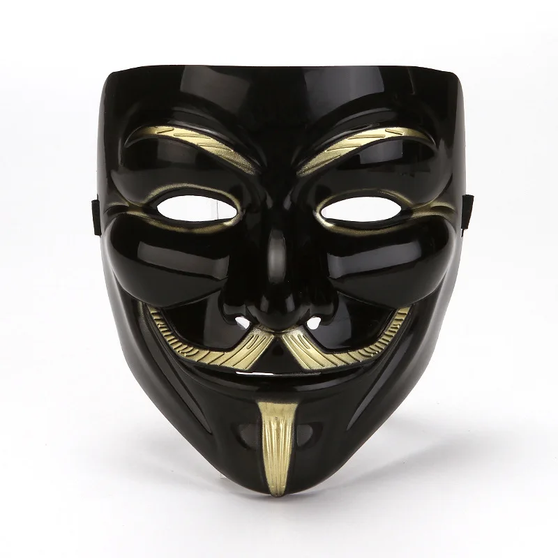 Movie Cosplay V for Vendetta Hacker Mask Anonymous Guy Fawkes Halloween Christmas Party Gift for Adult Kids Film Theme Mask