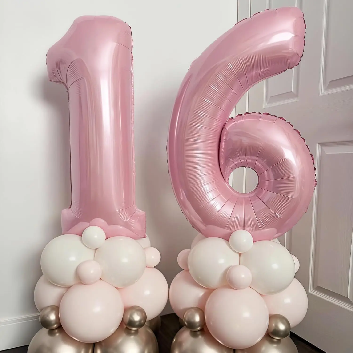32 inch pink aluminum film digital balloon, suitable for weddings, birthdays, themed parties, pre wedding parties, graduation ce
