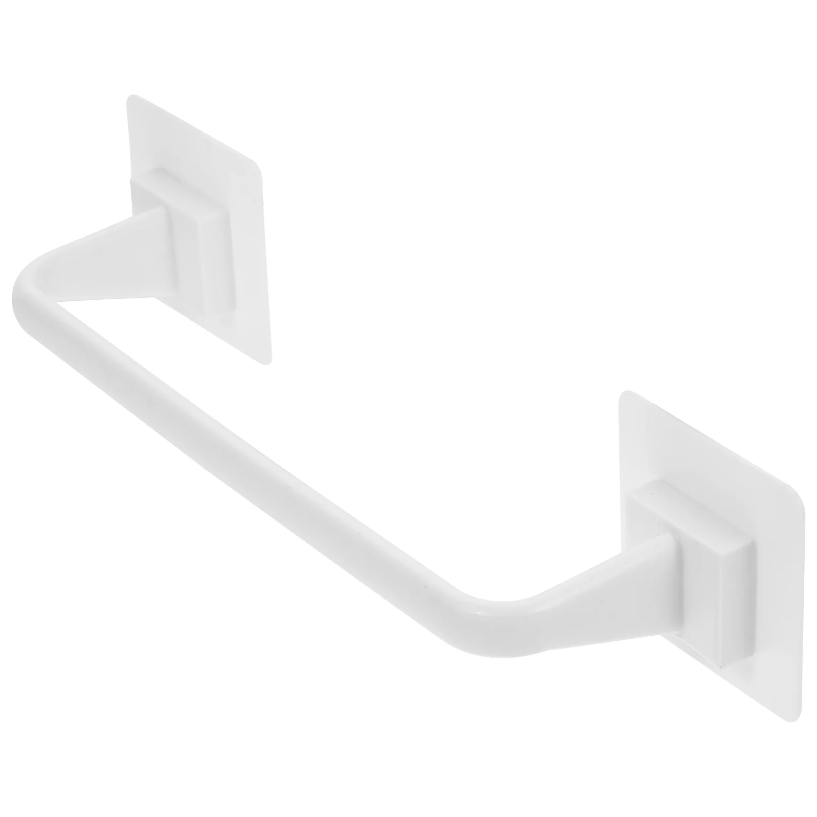 No Trace Storage Rack White Hangers Towel Hooks for Bathrooms Abs Black Washcloth Bar