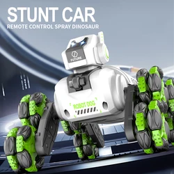 New Robot Toys Electric Dual Remote Control Toys Intelligent Machine Dogs Eight Wheeled Stunt Mechanical Dog Children's Toys