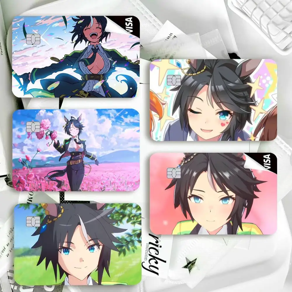 Fuji kiseki Umamusum Waterproof Film Skin Cover Credit Card Stickers Debit Front Bank Bus Pass
