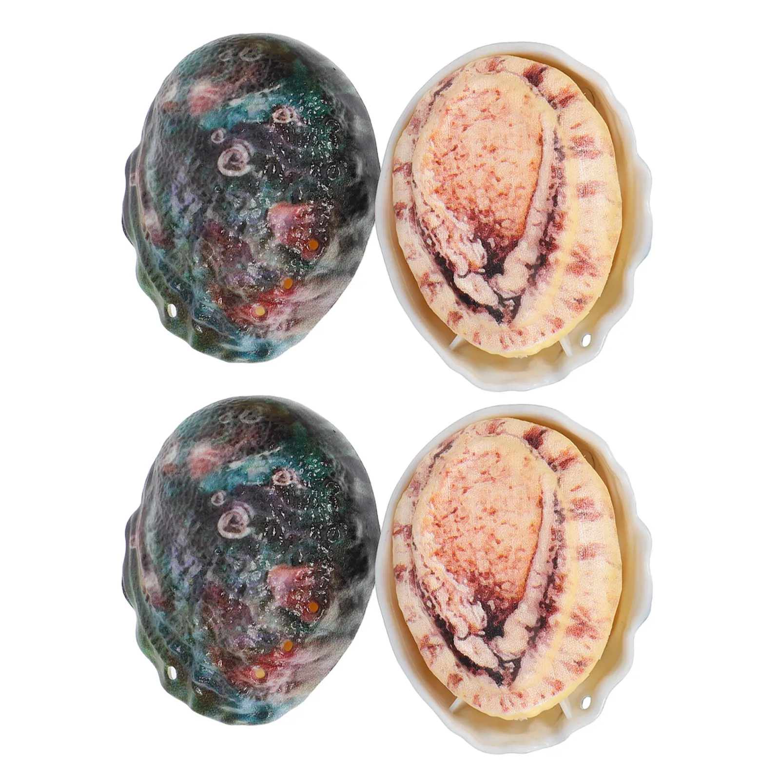 

Набор из 4 водных пистолетов в форме ракушек абалона, с функцией распыления при нажатии, реалистичная форма, для вечеринок у бассейна, безопасные гладкие края, для игр