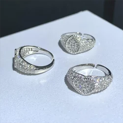 Lovely Heart Tear Drop Ring, Geometric Shaped with CZ Stones, Open Pinky Finger Jewelry for Women and Girls, Size #4