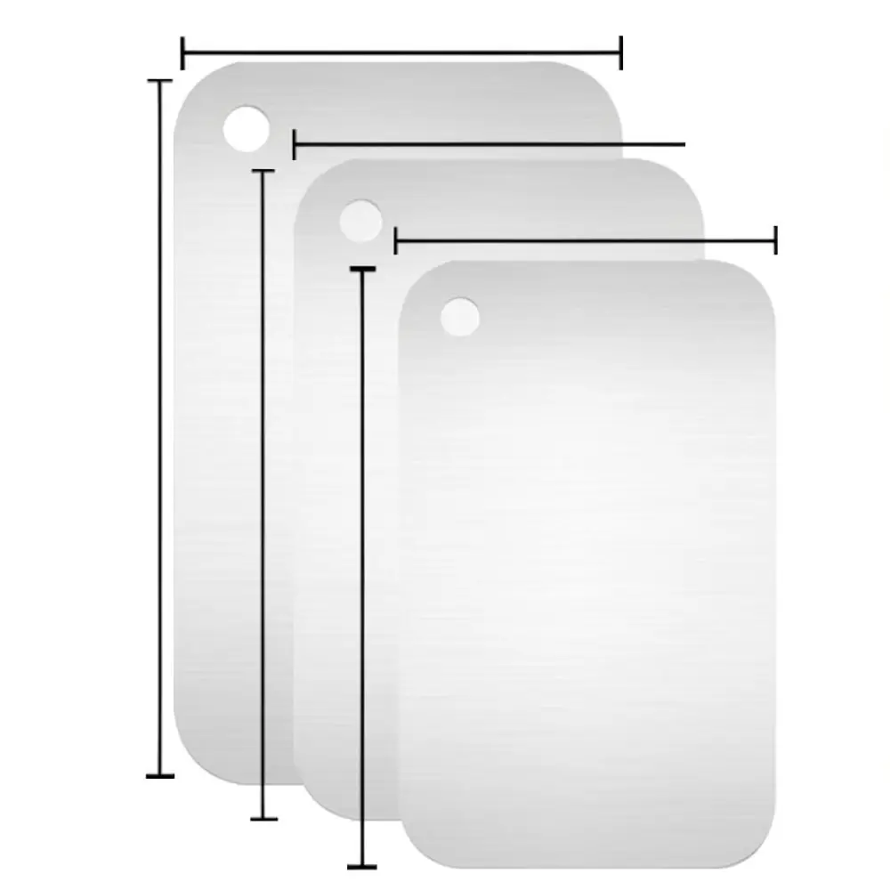 Durable Stainless Steel Kitchen Cutting Board Non Slip Chopping Block For Professional Chef Home Cooking Prep Tool