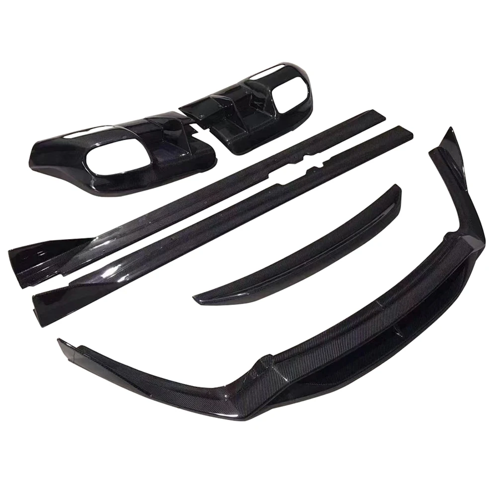 

Комплект обвеса Dream Garage из высококачественного карбона в стиле DMC: бампер, диффузор, передний сплиттер, задний сплиттер, боковые пороги, спойлер, заднее антикрыло для F-серии