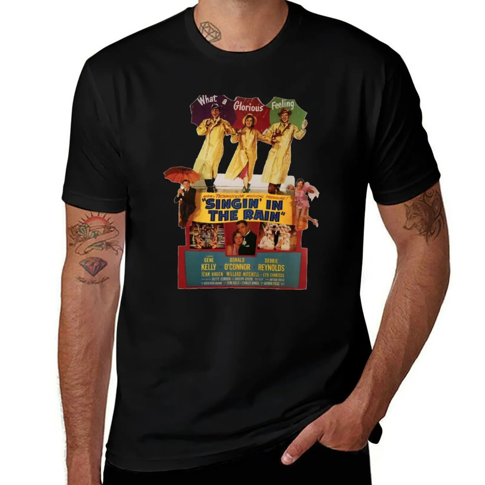 

Singin' In The Rain (1952) Movie T-Shirt gifts for boyfriend clothes cute clothes t shirts for men cotton