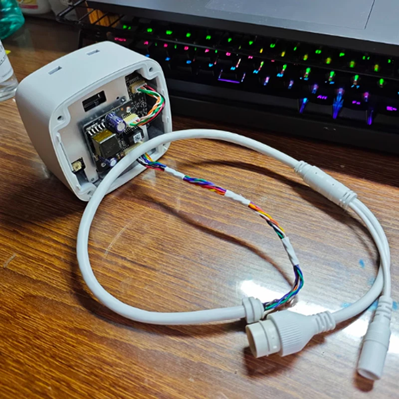 1Pc 이더넷 Lan 케이블 POE RJ45 네트워크 케이블 10 핀 10 코어 12 핀 10 코어 테일 라인 카메라 용 방수 캡