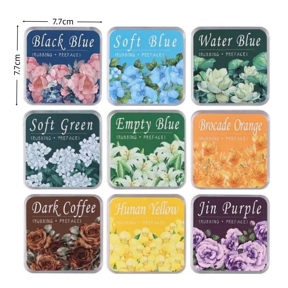 جديد مربع طالب مختمة التجفيف بسرعة حبر محايد ختم الحبر الذاتي ايكو القطن متعددة الألوان القرطاسية Inkpad هدايا عيد