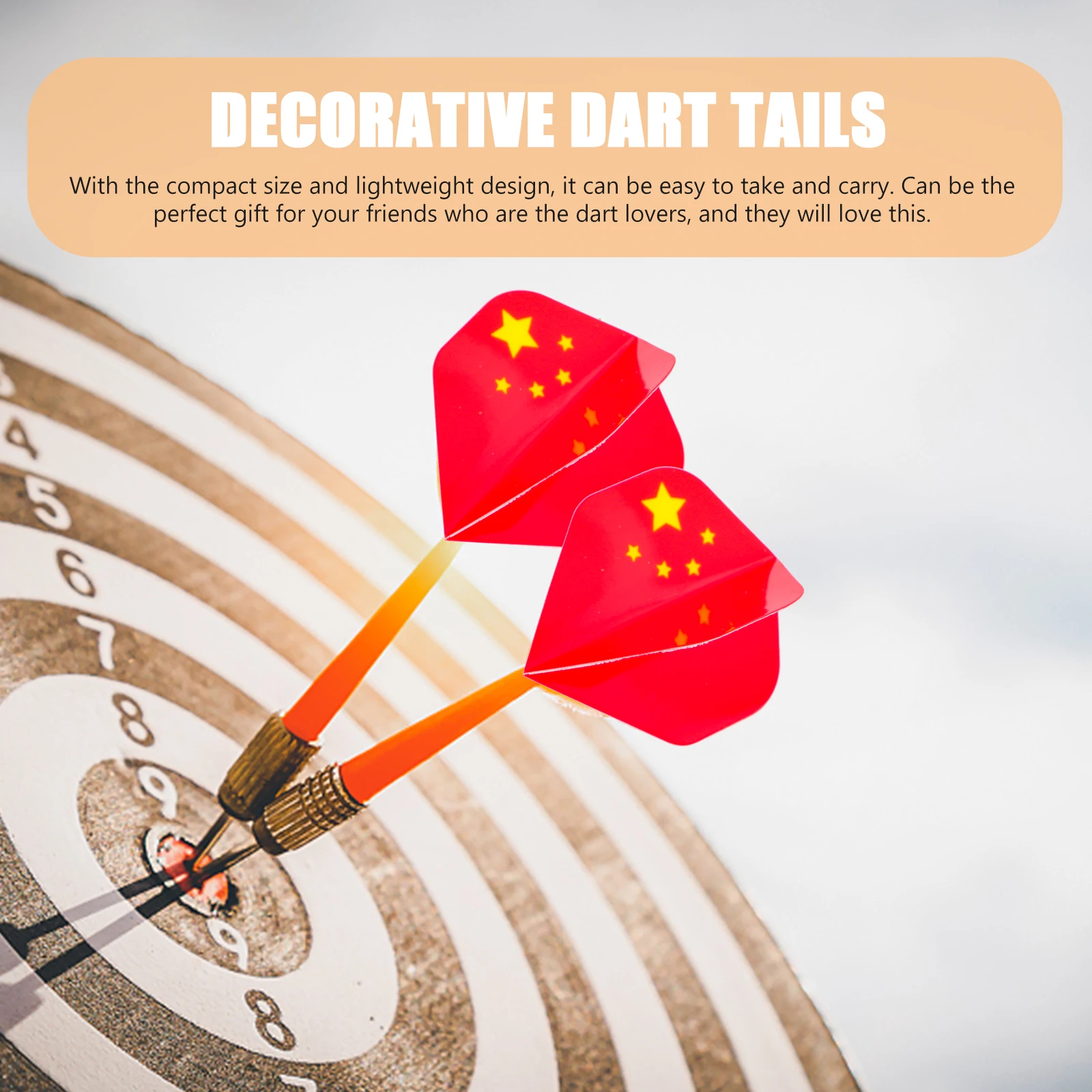 27 Pcs Dart Wings Flight Accessory Tails for Smooth Flying Flag Flights Lightweight Replaceable