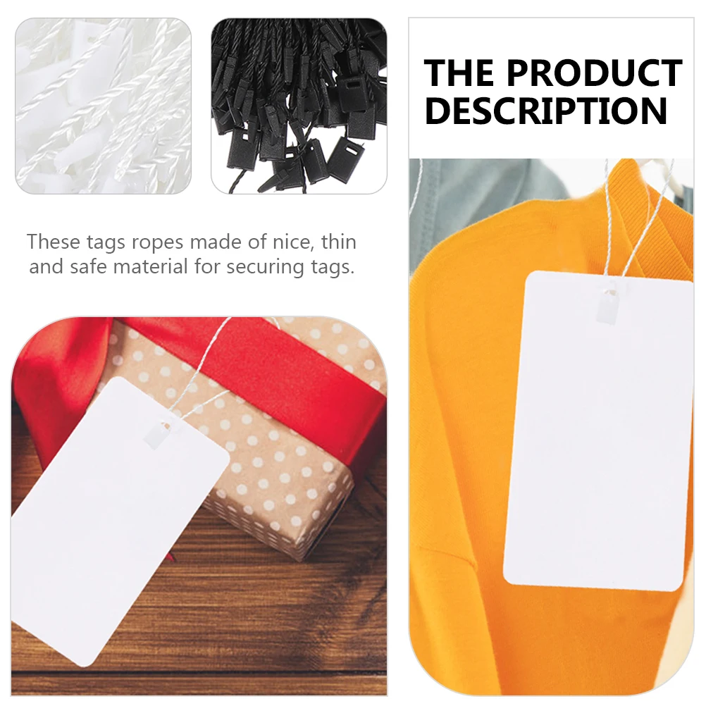 2000 Pcs Tag Rope Premium Ropes Price Fasteners Clothes Ties Decor Clothing Labels