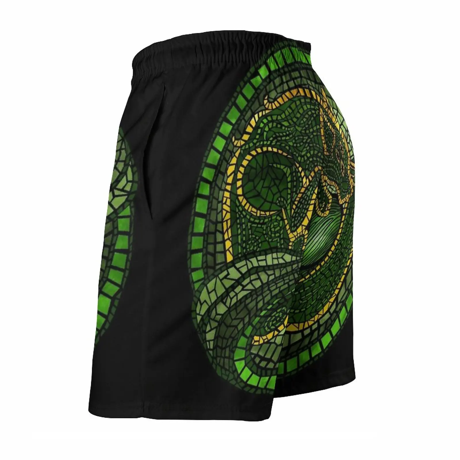 By The Dread Wolf' ; S Design Print Swim Beach Board Shorts Swimsuit Loose Men'S Trunks Breathable Fenharel Solas Dragon Age