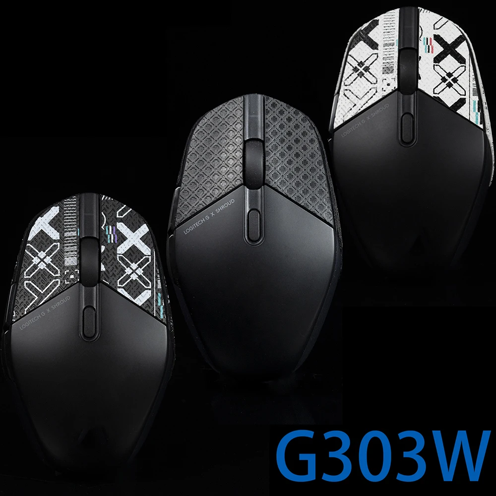 BTL Mouse Grip Tape For Shroud 303 G303W Wireless Pre Cut Sticker Non Slip Lizard Skin Suck Sweat Easy Instand Improves FPS