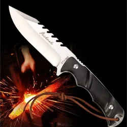 Outdoor Knife Carrying Fishing Tools Survival In The Wilderness D2 Steel High Hardness Handle Meat Straight EDC Tactical Knife