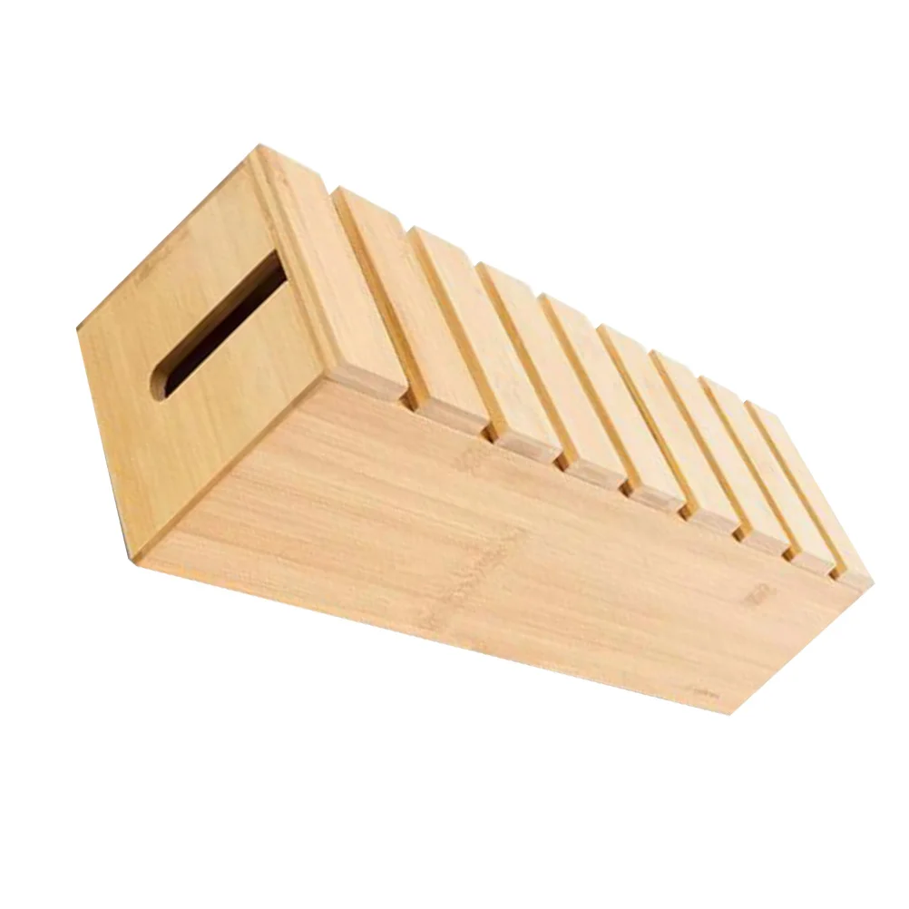 

Wooden Desktop Organizer Box Cable Management Storage With Phone Holder For Office Home Study Desk Cord Hider Tabletop Organizer