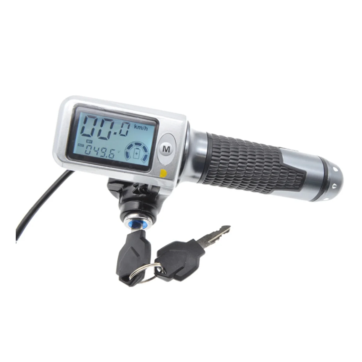 1 زوج دراجة كهربائية خنق قبضة مع شاشة الكريستال السائل 36-60 فولت سرعة التحكم خنق ل E-الدراجة سكوتر مسرع